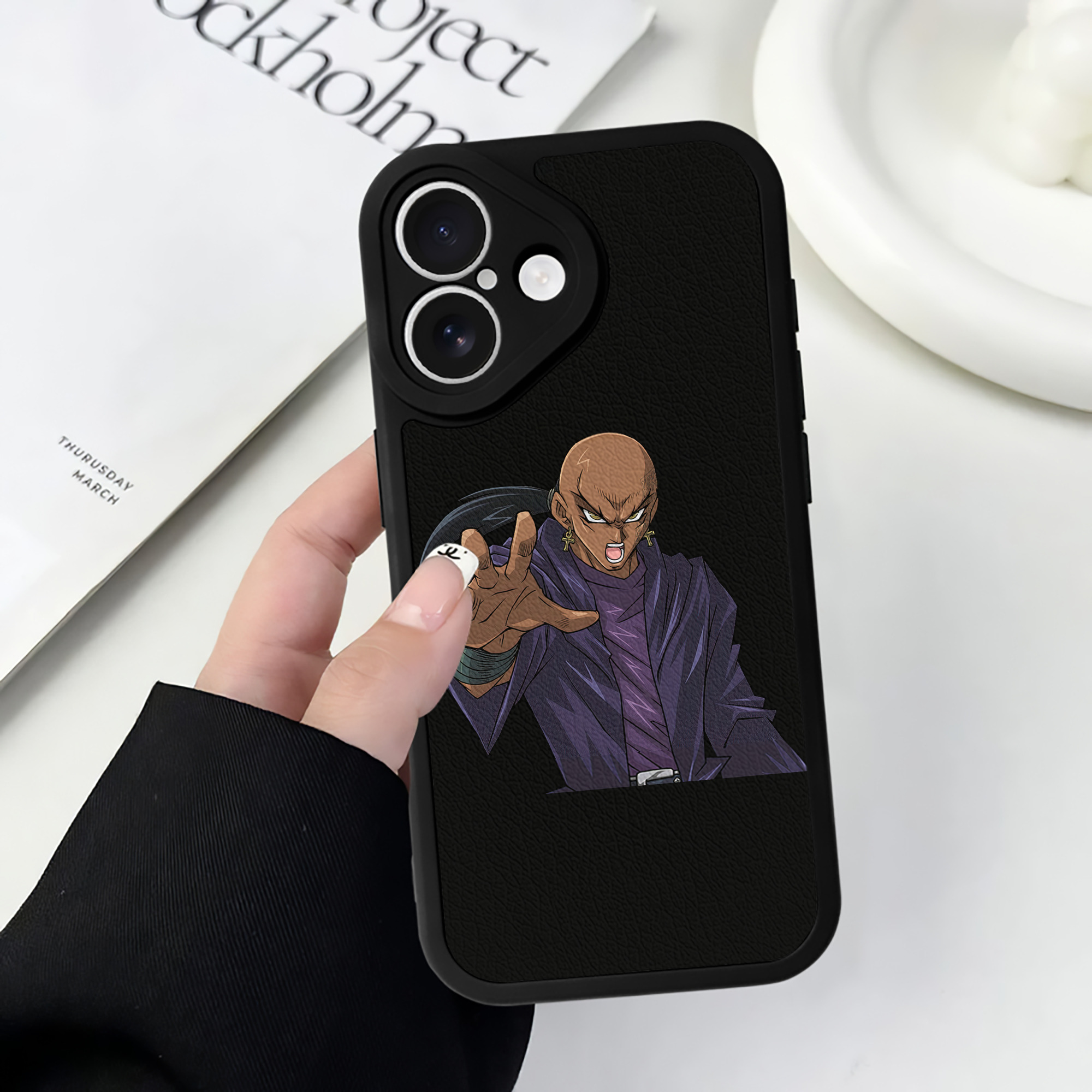 遊☆戯☆王 Yu-Gi-Oh! 【iPhone 16シリーズ対応】シリコンスマホケース（レザー調） 材質：シリコン